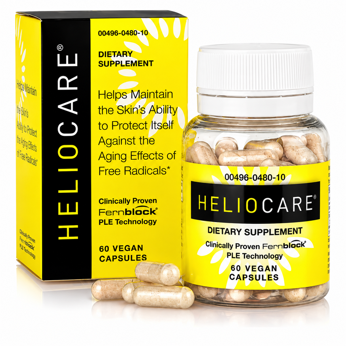Heliocare Skin Care Supplement, 60 Vegan Capsules