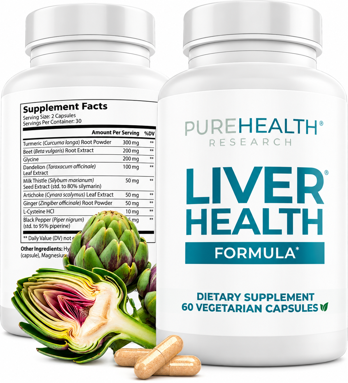 PureHealth Research Liver Health, 60 Vegetarian Capsules