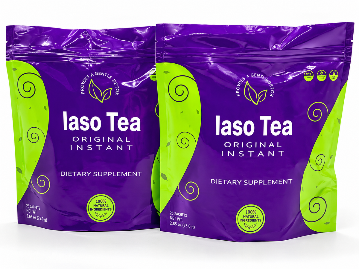 Iaso Original Instant Tea – 2 Pouches, 25 Sachets Each