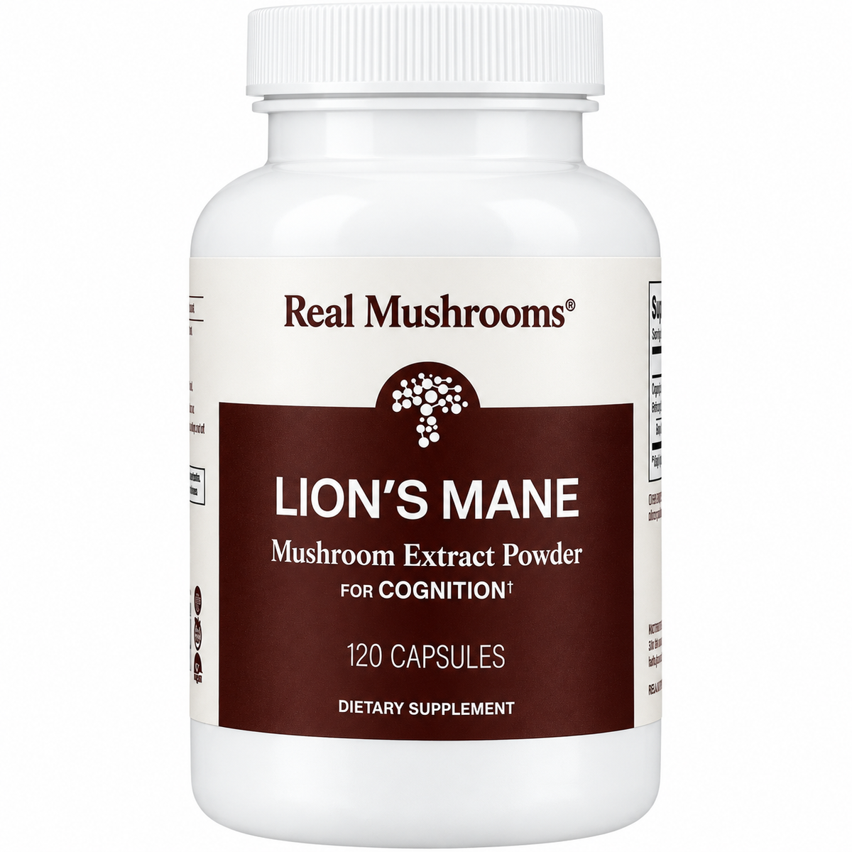 Real Mushrooms Lion's Mane Extract, 120 Capsules