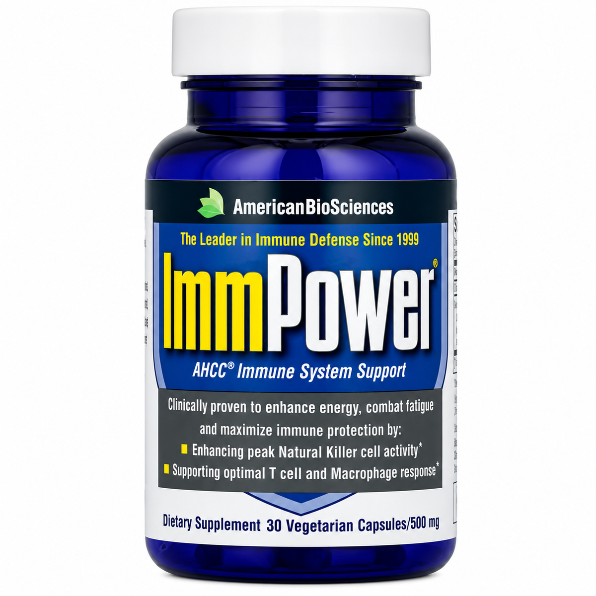 ImmPower AHCC 500 mg, 30 Vegetarian Capsules
