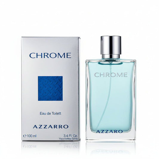 Azzaro Chrome 3.4 oz Eau de Toilette Spray for Men Azzaro