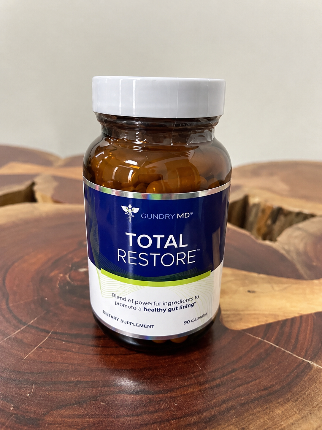 Gundry MD Total Restore Gut Health Supplement, 90 Capsules (Glass Bottle)