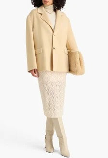 Nanushka Wool & Cashmere‑Blend Blazer