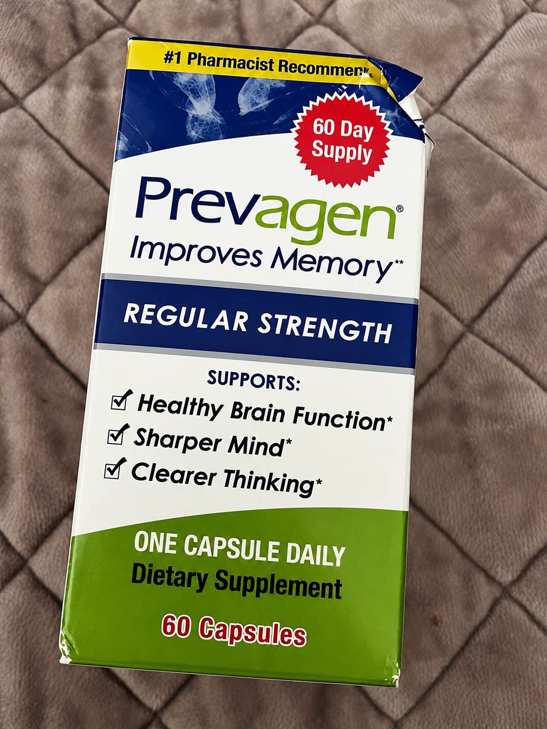 Prevagen Regular Strength Dietary Supplement – 60 Capsules
