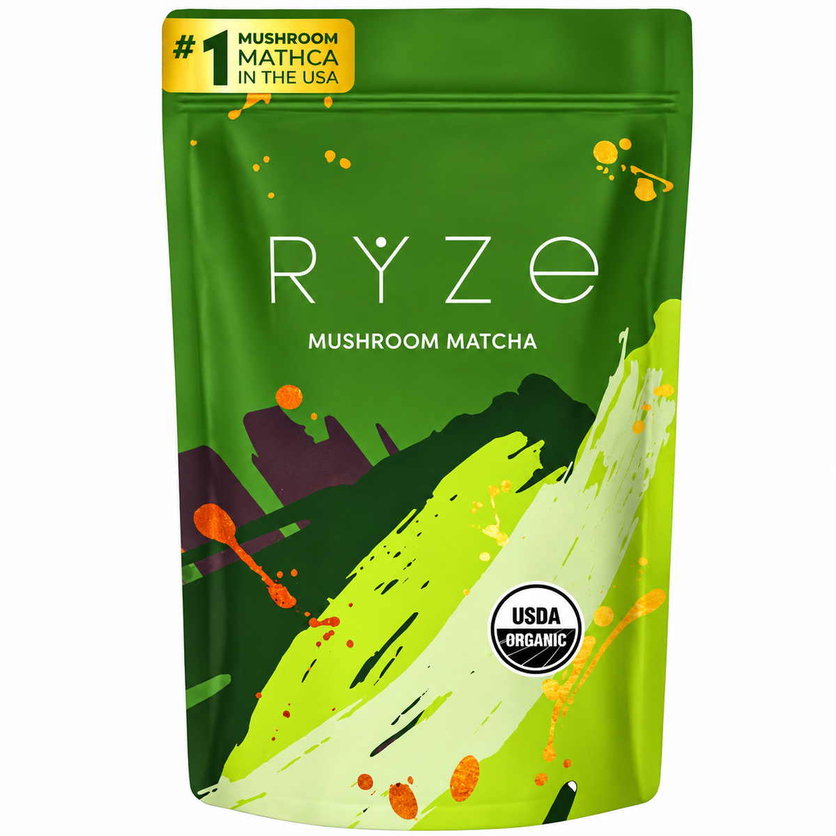 RYZE Mushroom Matcha – 180 g, 30 Servings