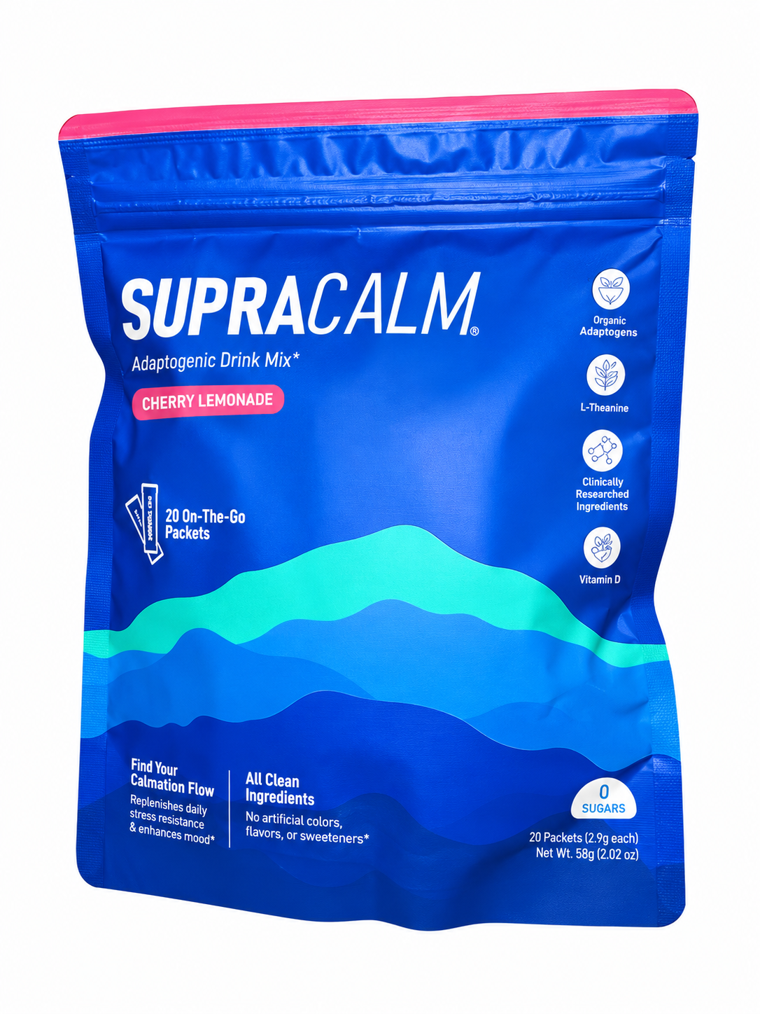 SUPRACALM Cherry Lemonade Drink Mix – Single Pouch