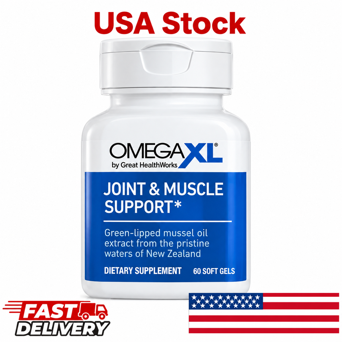 OmegaXL Joint & Muscle Support, 60 Soft Gels