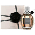 Viktor & Rolf Flowerbomb perfume bottle and packaging on a white background