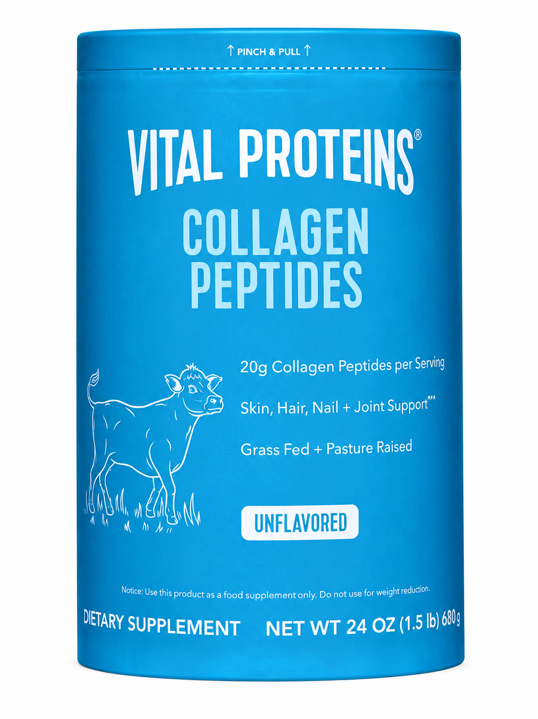 Vital Proteins Collagen Peptides, Unflavored, 24 oz