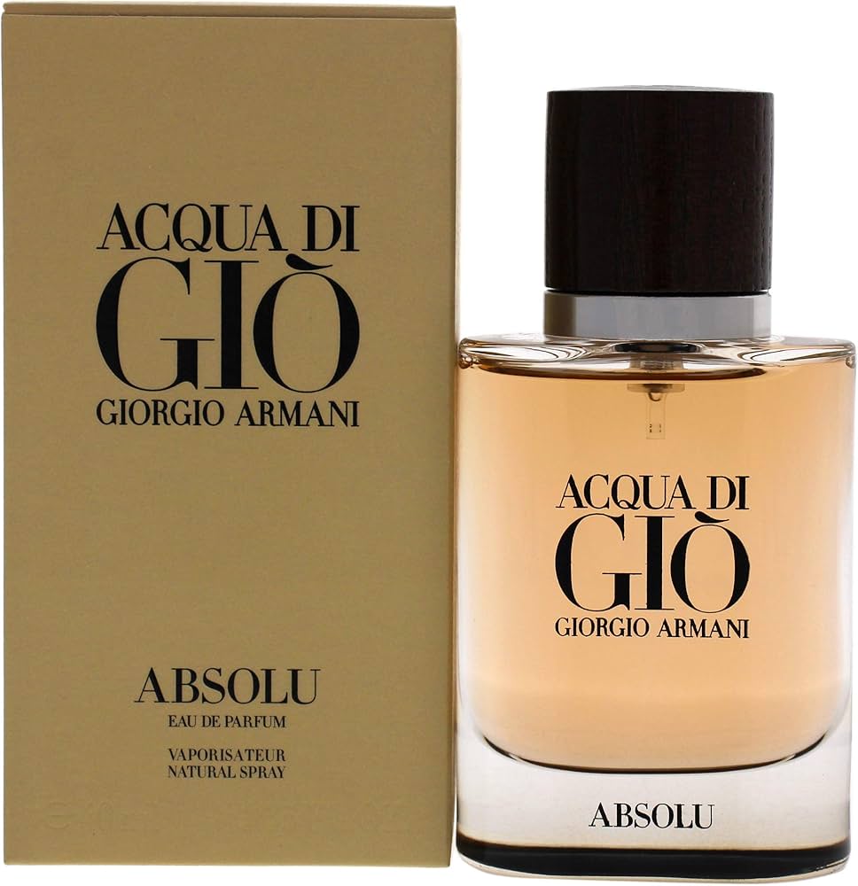 Giorgio Armani Acqua di Giò Absolu perfume bottle and packaging on a white background