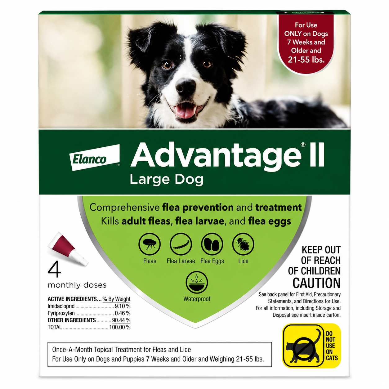 Advantage II Flea Treatment for Large Dogs 21-55 lbs