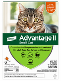 Advantage II Flea Treatment for Small Cats 5-9 lbs, 6 Doses