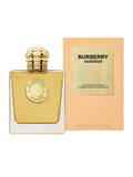 Burberry Goddess perfume bottle and packaging on a white background