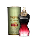 Jean Paul Gaultier La Belle perfume bottle and packaging on a white background
