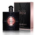 Yves Saint Laurent Black Opium perfume bottle and packaging on a white background